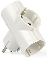 Разветвитель (Тройник) с заземлением Smartbuy 3-м 16А 3500Вт белый картинка 